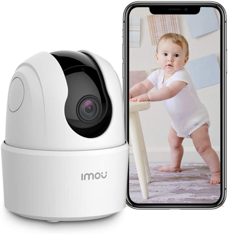 Photo 1 of Indoor Security Camera 1080p WiFi Camera (2.4G Only) 360 Degree Home Camera with App, Night Vision, 2-Way Audio, Human Detection, Motion Tracking, Sound Detection, Local & Cloud Storage
