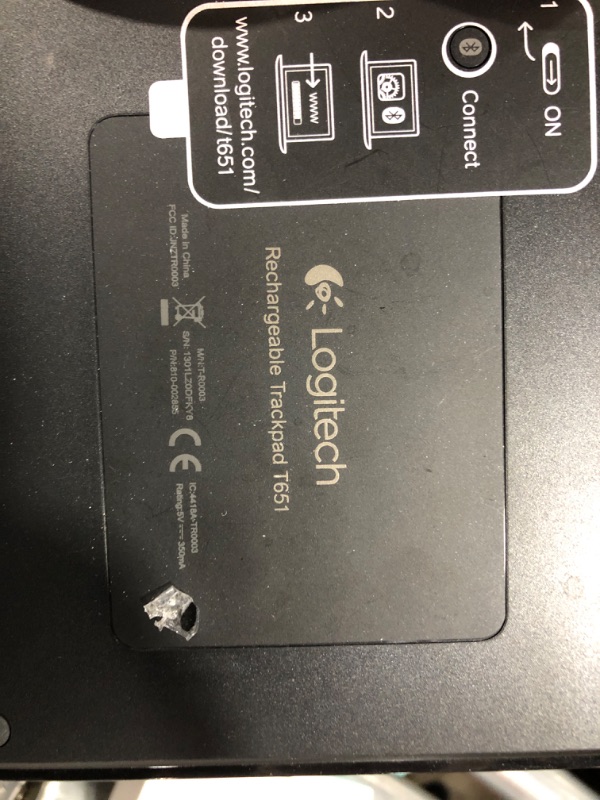 Photo 3 of Logitech Rechargeable Trackpad for Mac Touch Scroll Bluetooth Wireless Mouse