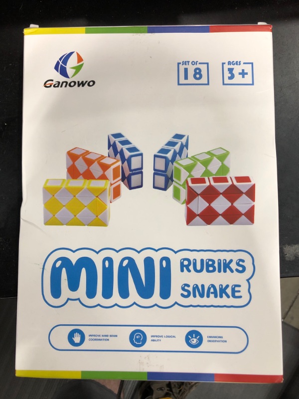 Photo 1 of Ganowo 18 Pack Fidget Snake Cube Mini Twist PuzzleToys for Kids Teens Stocking Stuffer, Birthday Party Favors, Goodie Bags Fillers, Classroom Rewards, Random Colors
