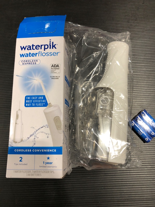 Photo 2 of Waterpik Cordless Water Flosser, Battery Operated & Portable for Travel & Home, ADA Accepted Cordless Express, White WF-02
