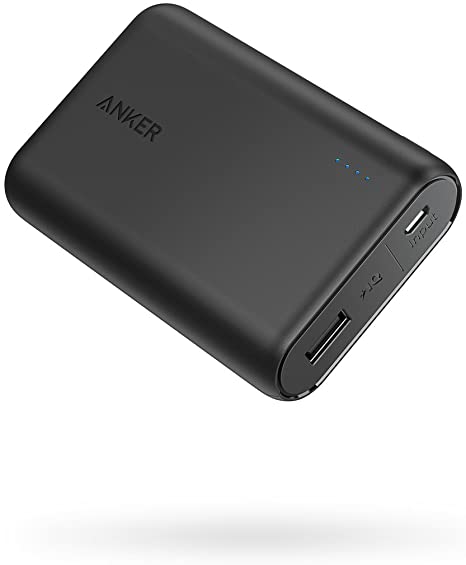 Photo 1 of Anker PowerCore 10000 Portable Charger, 10000mAh Power Bank, Ultra-Compact Battery Pack, High-Speed Charging Technology Phone Charger for iPhone, Samsung and More.
