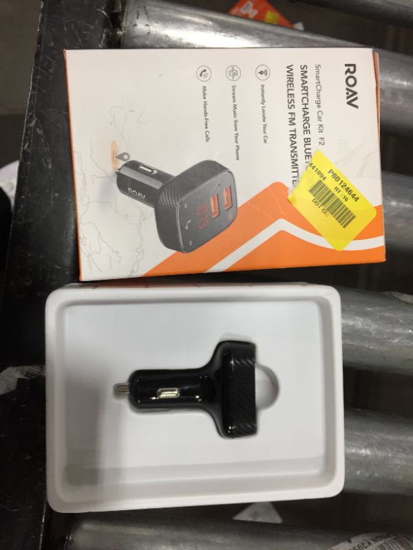 Photo 1 of Anker Roav SmartCharge F0 Bluetooth FM Transmitter for Car, Audio Adapter and Receiver, Hands-Free Calling, MP3 Car Charger with 2 USB Ports, PowerIQ, and AUX Output