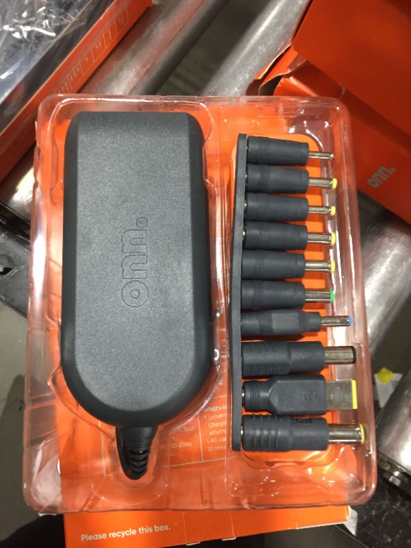 Photo 1 of onn. 90W Laptop Charger with 10 Interchangeable Tips, Total 10 Feet Power Cords, Fits Most Laptops Like HP, Dell, Lenovo, 
