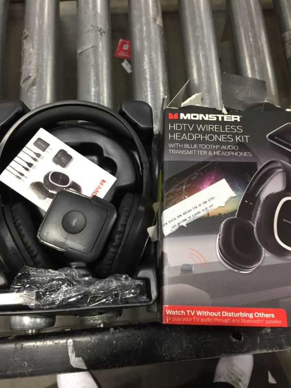 Photo 2 of Monster MTH9-1001-BLK Wireless Bluetooth Headphones - Black
