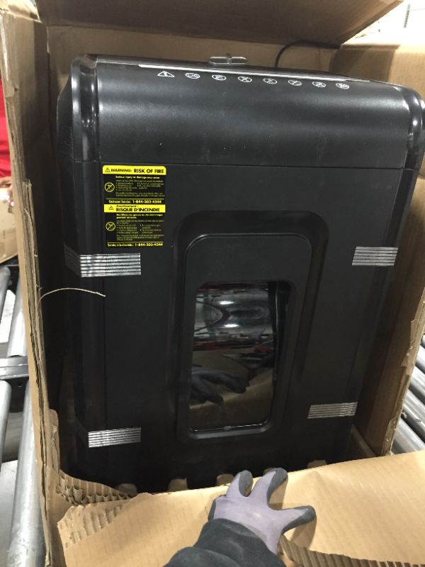 Photo 4 of FOR PARTS ONLY! Aurora AU1210MA Professional Grade High Security 12-Sheet Micro-Cut Paper/ CD and Credit Card/ 60 Minutes Continuous Run Time Shredder
