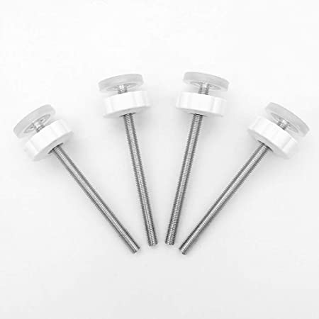 Photo 1 of 4 Pack Pressure Gates Threaded Spindle Rods M8 (8 mm), Baby Gates Accessory Screw Bolts Kit Fit for All Pressure Mounted Walk Thru Gates (8mm 4 Pack)
