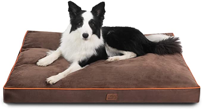 Photo 1 of Bedsure Waterproof Dog Beds for Large Dogs - Large Dog Bed with Washable Cover, Pet Bed Mat Pillows for Medium, Extra Large Dogs
