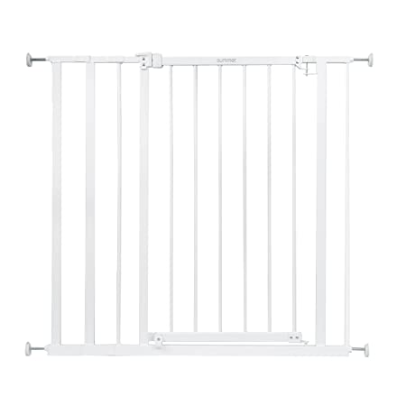 Photo 1 of Summer Everywhere Extra Tall Walk-Thru Safety Baby Gate, Fits Openings 28.75-39.75" Wide, White Metal, for Doorways and Stairways, 36" Tall, White, One Size
