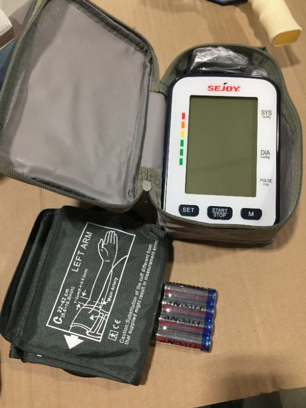 Photo 2 of Blood Pressure Monitor, Upper Arm BP Cuff Machine Automatic, Extra Large Backlit Display, English and Spanish Talking, Home Use Digital Machine Kit, Irregular Heartbeat Detector
