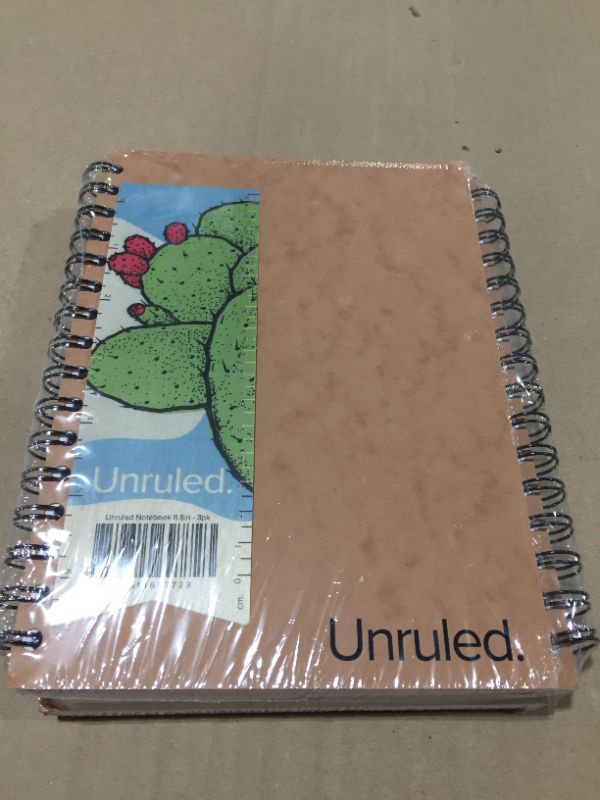 Photo 2 of Unruled Classic Notebook 6 x 8.5 Inches: Spiral Bound Blank Journal, 70 Sheets, Recycled and Sustainable, Notepad for Visual Notetaking, Set of 3
