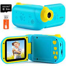 Photo 1 of AILEHO Kids Video Camera for Boys Digital Video Camcorder for Kids Birthday Children Toys 3 4 5 6 7 8 9 Years Old Toddler Camera 8M 1080P with 8G Card Kids Cameras Rechargeable IPS 2.4" Blue
