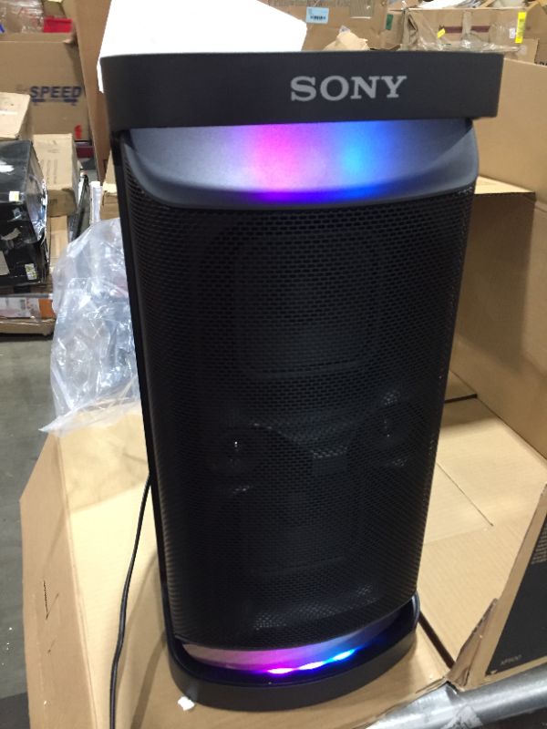 Photo 2 of Sony SRS-XP500 X-Series Wireless Portable-Bluetooth-Karaoke Party-Speaker IPX4 Splash-Resistant with 20 Hour-Battery
