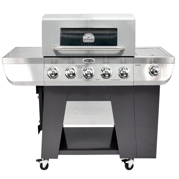 Photo 1 of Cuisinart 3-In-1 Stainless Five-Burner Propane Gas Grill with Side Burner
