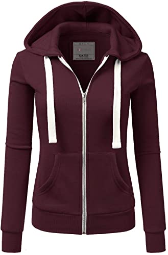 Photo 1 of Doublju Lightweight Thin Zip-Up Hoodie Jacket for Women with Plus Size
2X