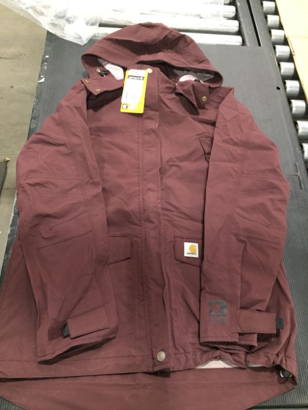 Photo 2 of 102382 Storm Defender(R) Relaxed Fit Jacket - Waterproof (for Women) - DEEP WINE (M )
