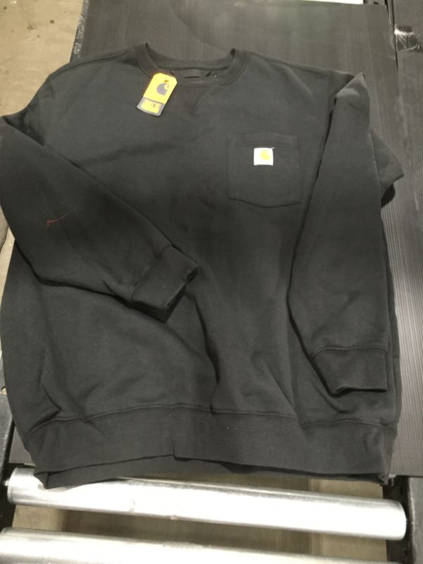 Photo 2 of Carhartt Men's Crewneck Pocket Sweatshirt (Regular and Big Tall Sizes)
LARGE REGULAR