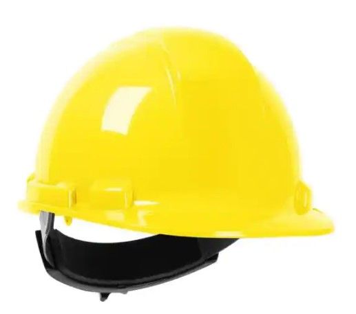 Photo 1 of MAXIMUM SAFETY
Yellow 4-Point Ratchet Suspension Cap Style Hard Hat