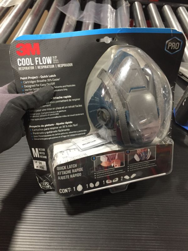 Photo 1 of 3M Medium Paint Project Respirator with Quick Latch Mask
