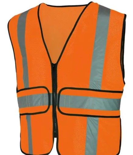 Photo 1 of HDX Hi Visibility Orange Class 2 Reflective Adjustable Safety Vest ONESIZE