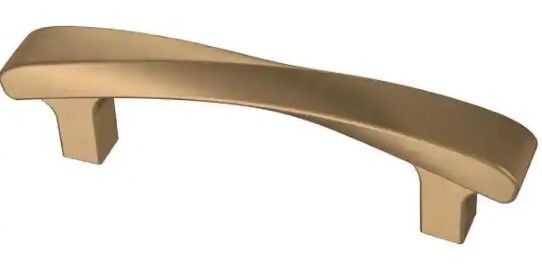 Photo 1 of 6 Pck! Liberty Modern Twist 3 in. (76 mm) Champagne Bronze Drawer Pull