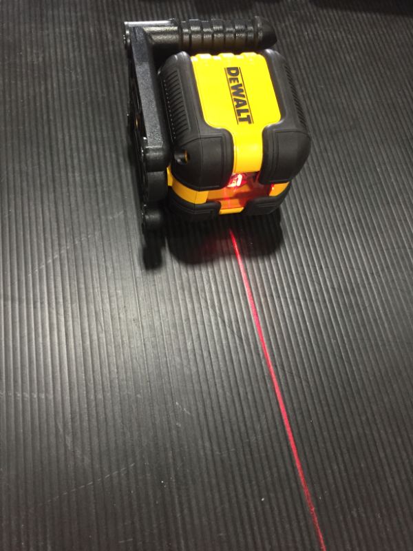 Photo 4 of DEWALT
40 ft. Red Self-Leveling Cross Line Laser Level with (2) AA Batteries & Case