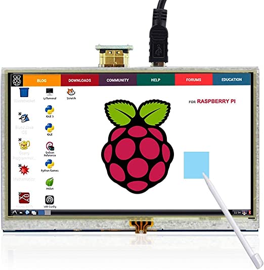 Photo 1 of ELECROW 5 Inch Raspberry Pi Screen Touchscreen 800x480 TFT LCD Display HDMI Interface for Raspberry Pi 4B 3B+ 3B 2B+ BB Black Banana Pi Windows 10 8 7
