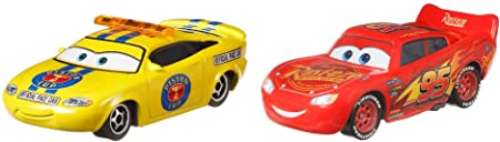 Photo 1 of Disney and Pixar Cars Charlie Checker and Lightning McQueen 2-Pack Storytelling Toy
