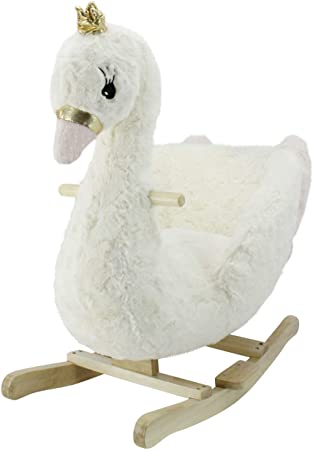 Photo 1 of Soft Landing | Joyrides | Sit-in Character Rocker - Swan
