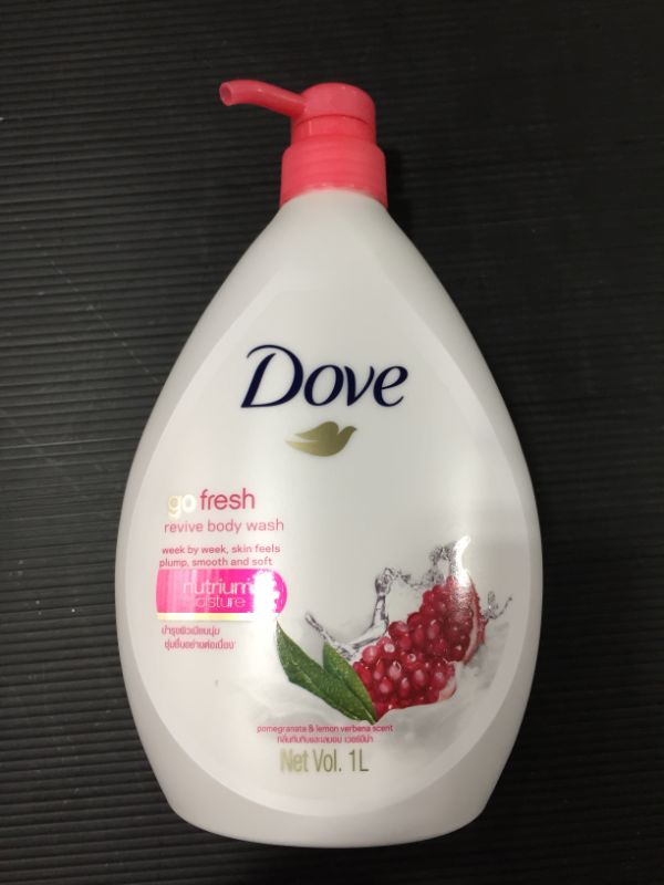 Photo 2 of Dove Go Fresh Body Wash Pomegranate & Lemon Verbena 34 Fl Oz / 1 L
