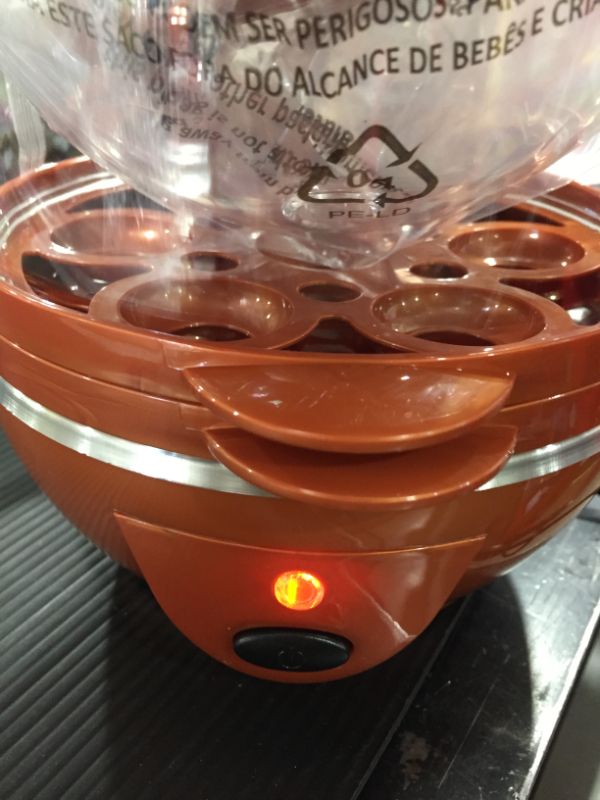 Photo 2 of Copper Chef Want The Secret to Making Perfect Eggs & More C Electric Cooker Set-7 or 14 Capacity. Hard Boiled, Poached, Scrambled Eggs, or Omelets Automatic Shut Off, 7.5 x 6.7 x 7.5 inches, Rojo
