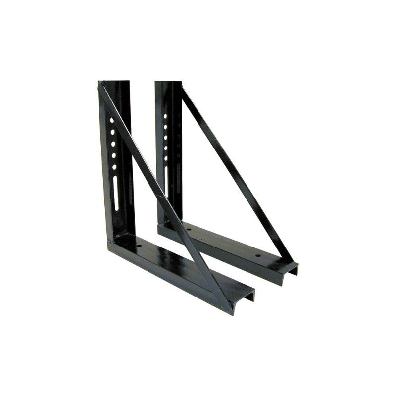 Photo 1 of Buyers Products 1701005B Bolted Black Structural Steel Mounting Brackets 18 X 18 Inch Set of 2
