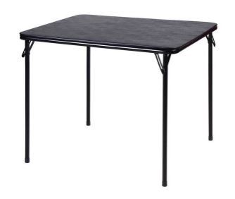 Photo 1 of 34" X 34" Folding Table Black - Plastic Dev Group
