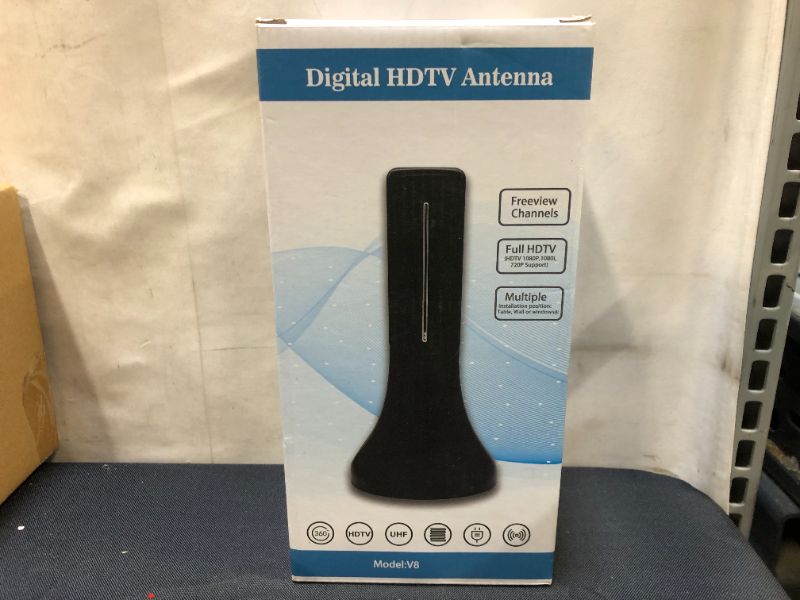 Photo 2 of HDTV Antenna - Newest Portable Indoor Digital Antenna, 120 Mile Long Range with Amplifier Signal Booster for 4K HD VHF UHF Local TV Channels with 13ft Coaxial Cable Support All Television(ANT-338A)
