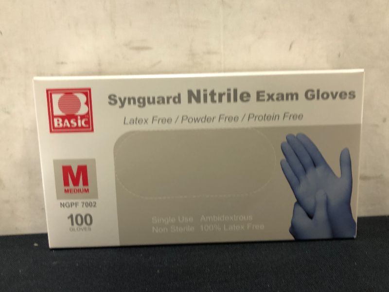 Photo 1 of Medium - 1000 Gloves Nitrile Exam Latex/Protein/Powder Free
