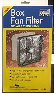 Photo 1 of AC Safe 20 in. W x 20 in. H Polyester Box Fan Filter (1 fan filter + 4 filter clips)
