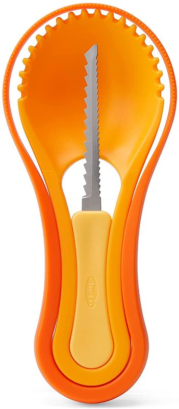 Photo 1 of Chef'n 3-in-1 Nesting Pumpkin Tool Set, 8 inches, Orange
