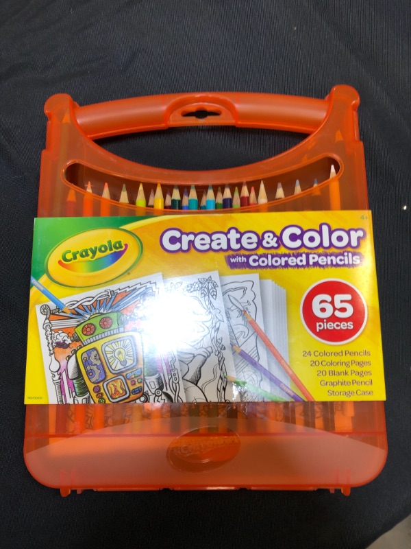 Photo 2 of Crayola Colored Pencils Coloring Art Case with Coloring Pages, Gift For Kids, Ages 4, 5, 6, 7, 8, Packaging May Vary
