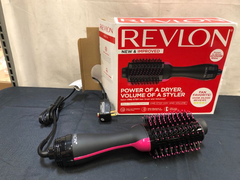 Photo 3 of REVLON One-Step Volumizer Original 1.0 Hair Dryer and Hot Air Brush, Black
