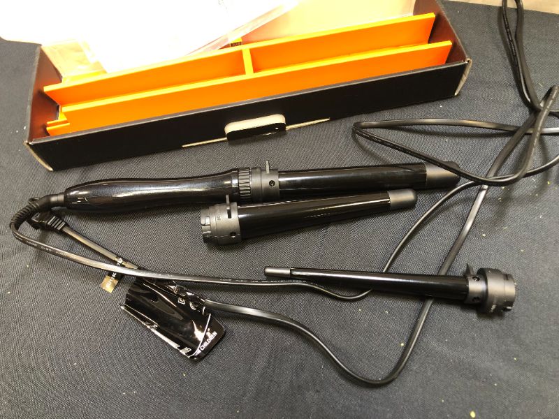 Photo 2 of Paul Mitchell Pro Tools Express Ion Unclipped 3-in-1 Ceramic Interchangeable Curling Wand, 3 Barrels for Multiple Hairstyles
