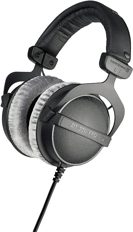 Photo 1 of beyerdynamic DT 770 PRO 80 Ohm Over-Ear Studio Headphones in Gray. Enclosed design, wired for professional recording and monitoring

