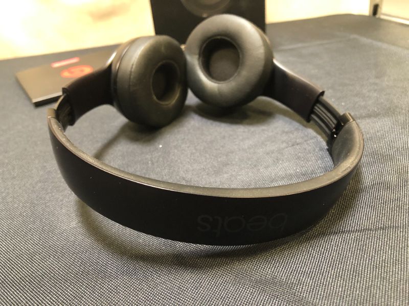 Photo 3 of Beats Solo3 Wireless On-Ear Headphones - Apple W1 Headphone Chip, Class 1 Bluetooth, 40 Hours of Listening Time, Built-in Microphone - Black (Latest Model)
