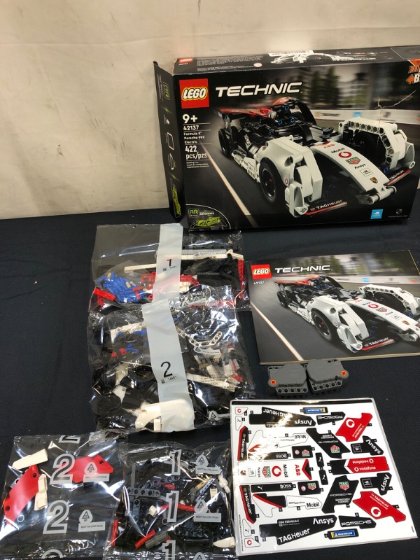 Photo 2 of LEGO Technic Formula E Porsche 99X Electric 42137 Model Building Kit; Pull-Back Race Car Toy for Ages 9+ (422 Pieces)
