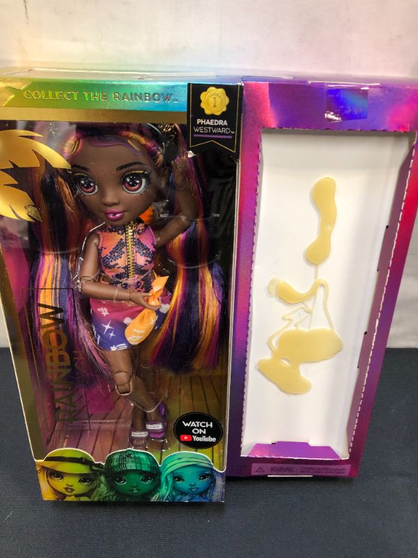 Photo 4 of Rainbow High Pacific Coast Phaedra Westward- Sunset (Purple) Fashion Doll with 2 Designer Outfits, Pool Accessories Playset, Interchangeable Legs, Toys for Kids, Great Gift for Ages 6-12+ Years
