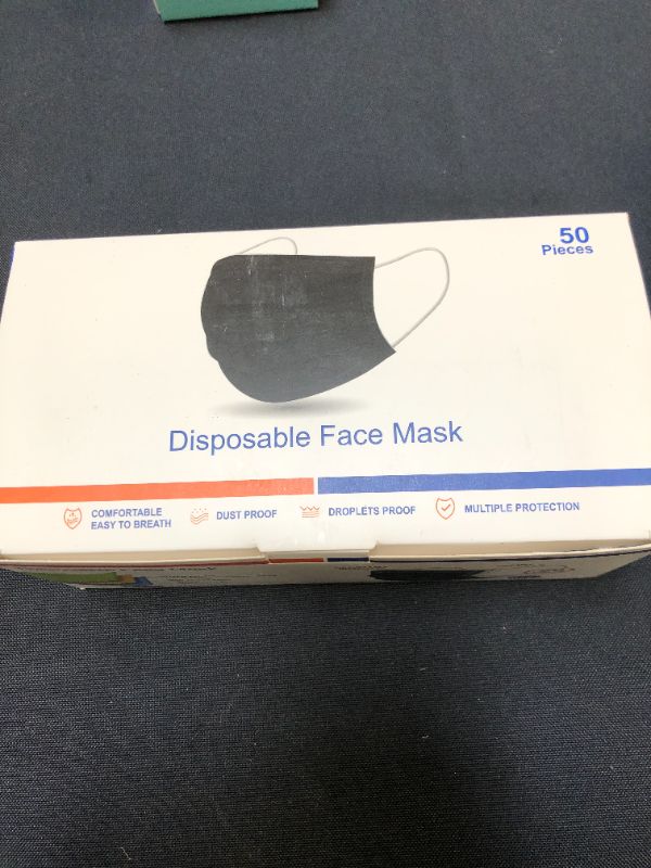 Photo 1 of  50PCS Disposable Black Masks
