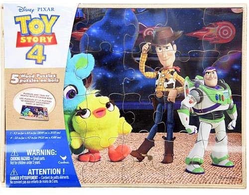 Photo 1 of Disney Toy Story 4-5pk Wood Puzzle
