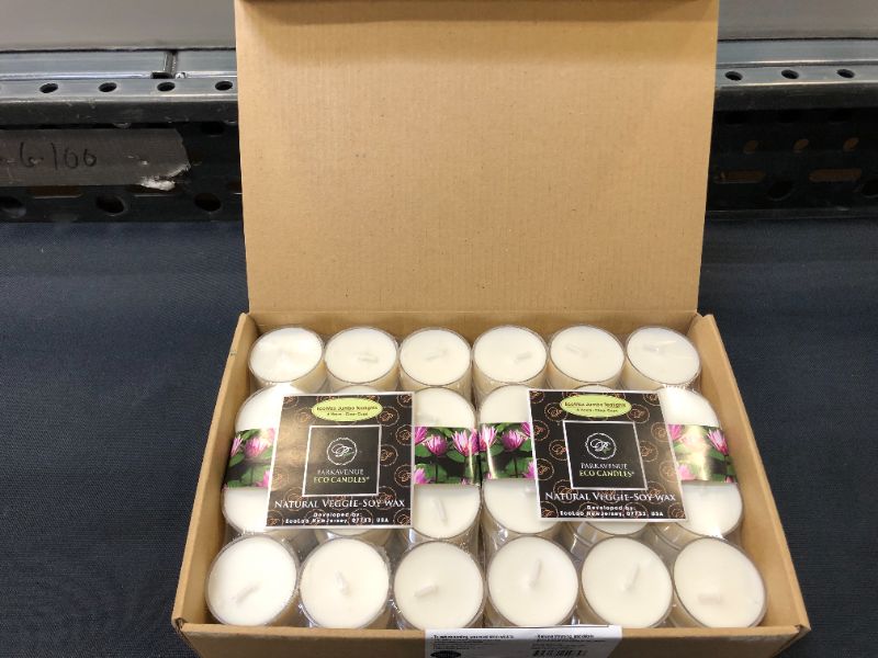 Photo 3 of 0rganic CocoSoy Unscented Tealight Candles Natural Coconut Soy Wax Botanical Candles 6 Hrs Long Burning for Relaxing and Aromatherapy, Bulk Candles Package of 48 Premium Clear Cup Tea Candles
