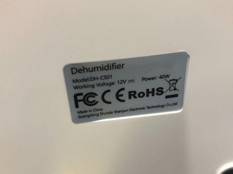 Photo 2 of Dehumidifier 7 color light  