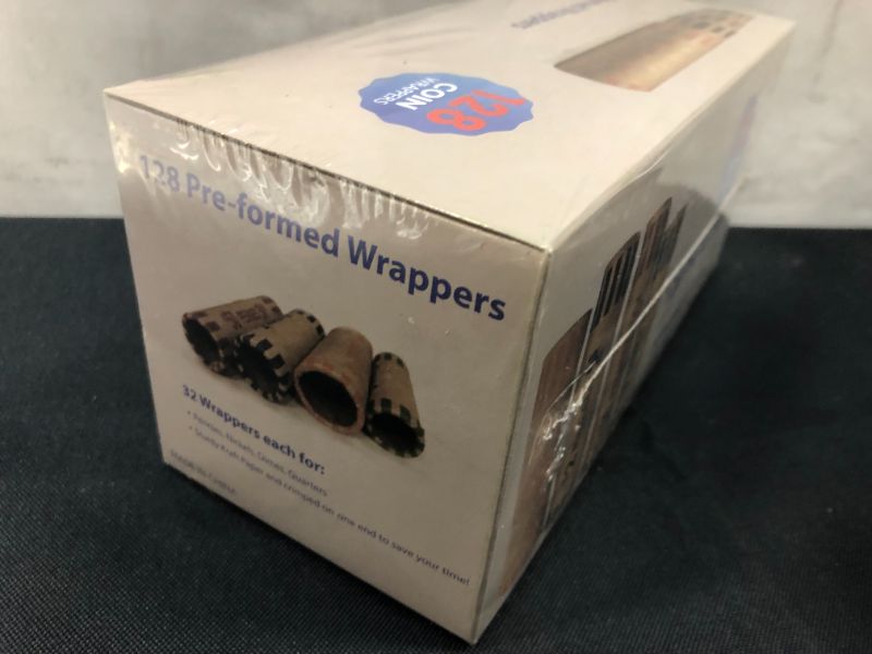 Photo 3 of 128 PRE-FORMED COIN WRAPPERS PAPER BANK NEW *
