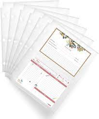 Photo 1 of Recipe Card Page Protectors, 100 Count, 4 x 6 inch Pockets, 2 Pockets Per Page,