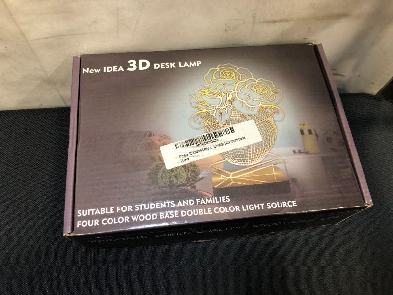 Photo 3 of Ornerx 3D Illusion Lamp Love Knot LED Night Light Kids Gifts Home Decor
